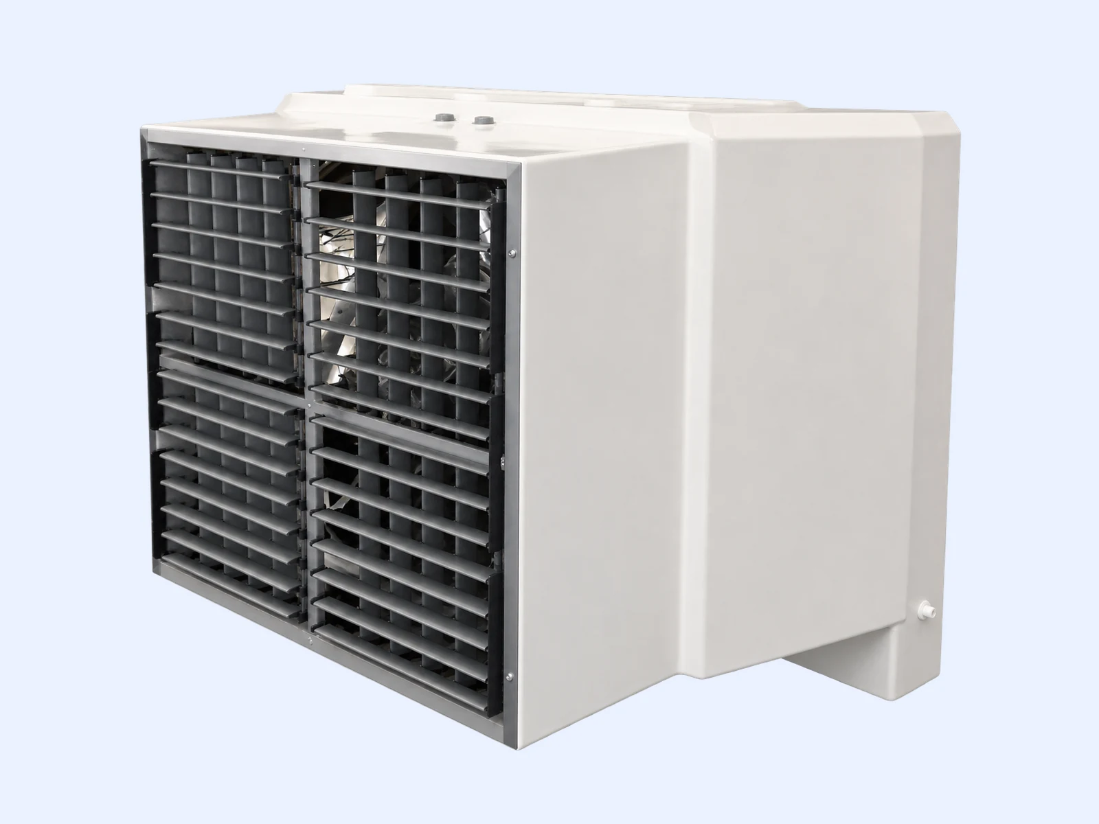 Climatizador evaporativo industrial utilizado em projetos dimensionados pela LP